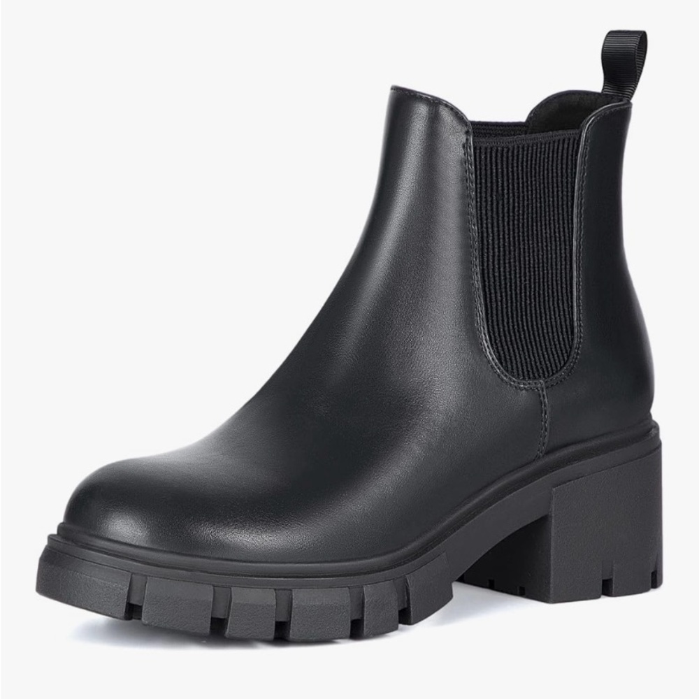 Elegant Athlefit Black Ankle Boots
